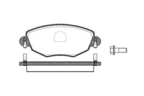 Гальмівні колодки пер. Mondeo III/Jaguar X-TYPE 00- (Bosch) WOKING P676300