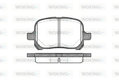 Колодки гальмівні WOKING P7213.00