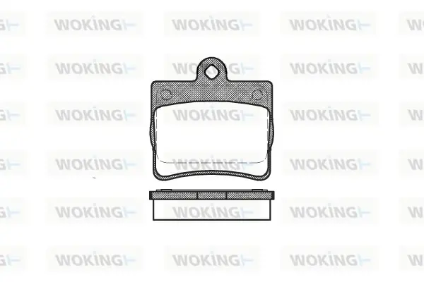 Колодки гальмівні WOKING P7303.00 (фото 1)