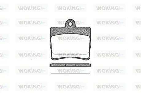 Колодки гальмівні WOKING P7303.00
