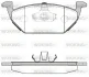 Гальмівні колодки пер. Caddy III/Golf V/Passat B6/Octavia A5 WOKING P733300 (фото 1)
