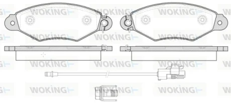 Колодки гальмівні WOKING P7433.30