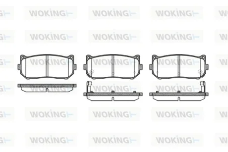 Колодки гальмівні WOKING P7493.02