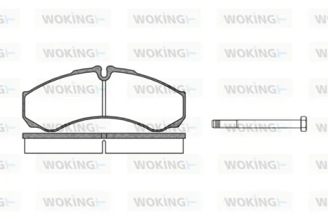 Гальмівні колодки Daily (04-21) WOKING P751300