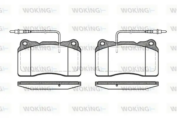 Колодки гальмівні WOKING P7663.14 (фото 1)