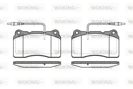 Колодки гальмівні WOKING P7663.14