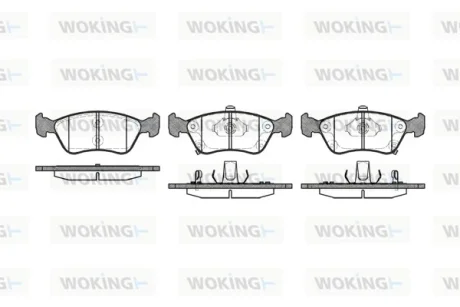 Колодки гальмівні WOKING P7763.02