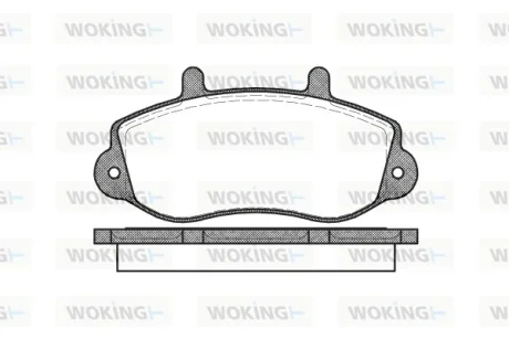 Колодки гальмівні WOKING P7773.00