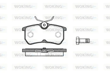 Гальмівні колодки зад. Fiesta/Focus 98-08 (TRW) WOKING P793300