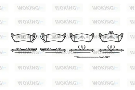 Колодки гальмівні WOKING P7983.11