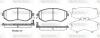 Гальмівні колодки пер. Subaru Impreza 02-/Forester 02- (akebono) WOKING P8513.04 (фото 1)