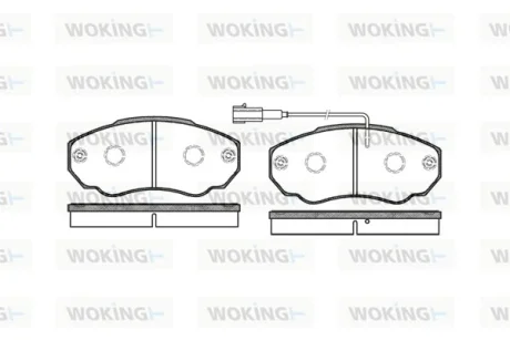 Колодки гальмівні WOKING P8603.01
