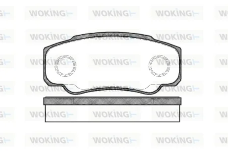 Колодки гальмівні WOKING P8613.00