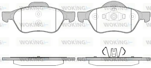 Гальмівні колодки пер. Renault Megane/Scenic/Clio 02- (ATE) WOKING P862340 (фото 1)