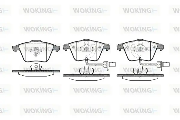 Гальмівні колодки пер. Audi A4/A6/A8 00- WOKING P864312 (фото 1)