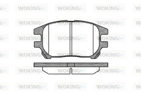 Колодки гальмівні WOKING P8723.00