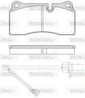 Колодки гальмівні WOKING P8833.21