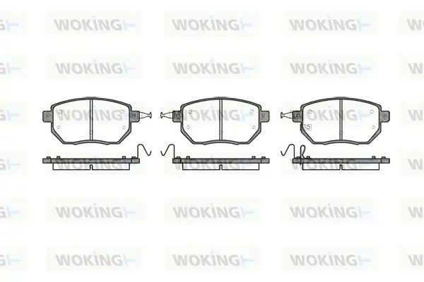 Колодки гальмівні диск. перед. (вир-во Remsa) Infiniti Fx 3.5 02-08,Infiniti Fx 4.5 02-08 (P8853.02) WOKING P885302 (фото 1)