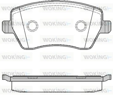 Гальмівні колодки пер. Kangoo/Logan 08-/Duster 10- (TRW) WOKING P8873.00