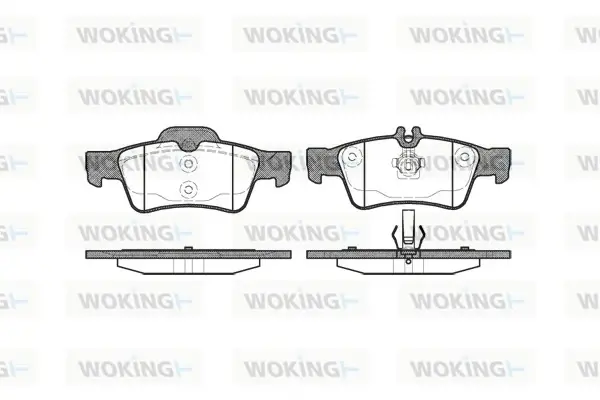 Гальмівні колодки зад. MB E/S-class (W211/W212/W220/W221) 99- WOKING P8913.00 (фото 1)