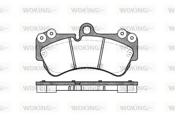 Колодки гальмівні диск. перед. (вир-во Remsa) Porsche Cayenne 3.0 02-10,Porsche Cayenne 3.2 02-10 WOKING P8943.00 (фото 1)