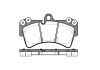 Колодки тормозные диск. перед. (Remsa) Audi Q7 3.0 06-15,Audi Q7 3.6 06-15,Audi Q7 4.2 06-15 WOKING P8953.00 (фото 1)