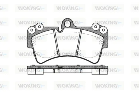 Гальмівні колодки пер. Cayenne/Touareg 03- WOKING P8953.00