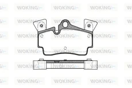 Колодки гальмівні WOKING P8963.10