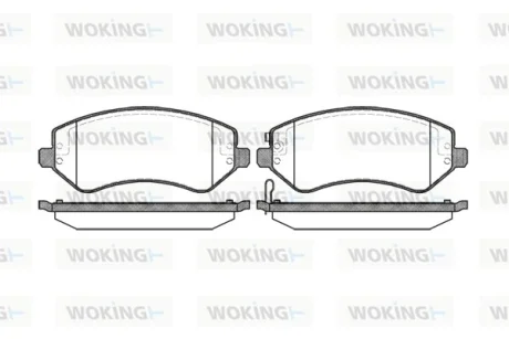 Колодки гальмівні WOKING P9073.02