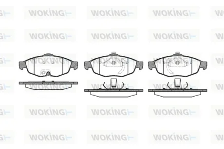 Колодки гальмівні WOKING P9123.02