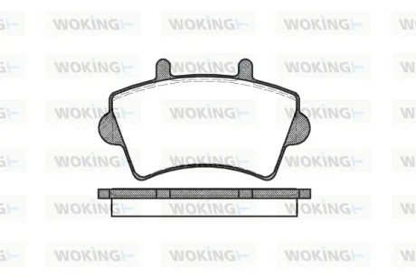 Гальмівні колодки пер. Master/Movano 00- (R16) WOKING P919300