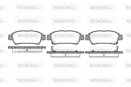 Колодки гальмівні WOKING P9203.02