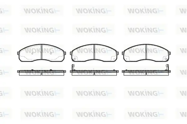 Колодки гальмівні WOKING P9213.12 (фото 1)