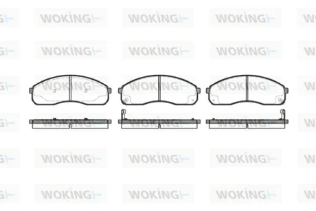 Колодки гальмівні WOKING P9213.12