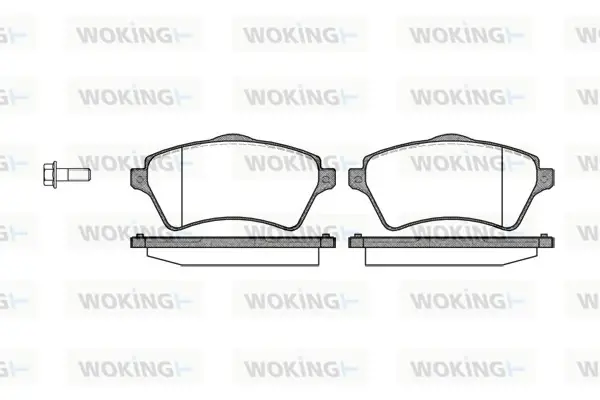 Колодки гальмівні WOKING P9223.00 (фото 1)