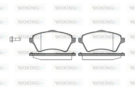 Колодки гальмівні WOKING P9223.00