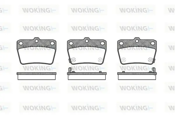 Гальмівні колодки зад. DR5/RAV 4 (01-21) WOKING P9393.02 (фото 1)