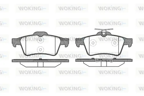 Колодки тормозные диск. задн. (пр-во Remsa) Citroen C5 iii 1.6 08-,Citroen C5 iii 1.8 08-  WOKING P9423.20