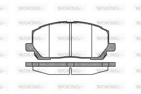 Колодки гальмівні WOKING P9553.00