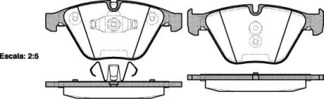 Колодки тормозные дисковые BMW 3e90 X1e84 / перед ATE ver. (P9573.10) WOKING P957310