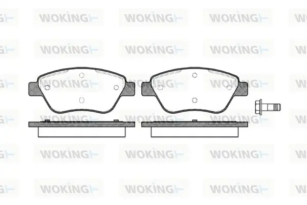 Колодки гальмівні WOKING P9583.10 (фото 1)