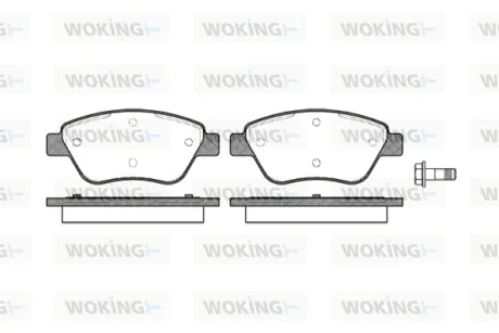 Колодки гальмівні WOKING P9583.10