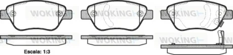 Гальмівні колодки пер. Corsa 04- WOKING P958331