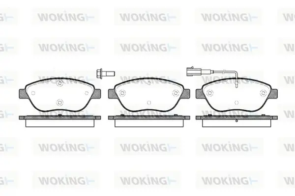 Колодки гальмівні WOKING P9593.01 (фото 1)