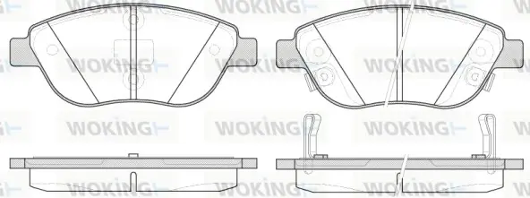 Колодки гальмівні WOKING P9593.32 (фото 1)