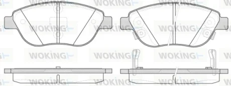 Колодки гальмівні WOKING P9593.32