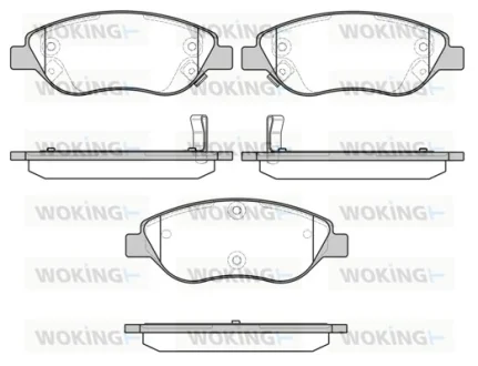 Колодки гальмівні WOKING P9603.12