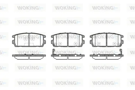 Колодки гальмівні WOKING P9773.02