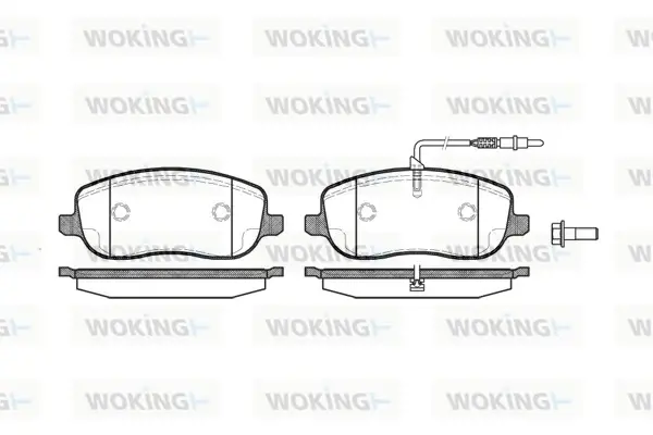 Колодки гальмівні WOKING P9793.12 (фото 1)