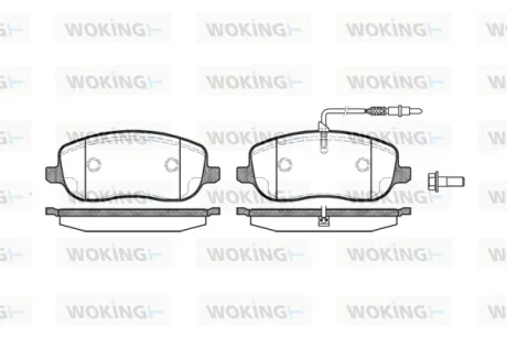 Колодки гальмівні WOKING P9793.12